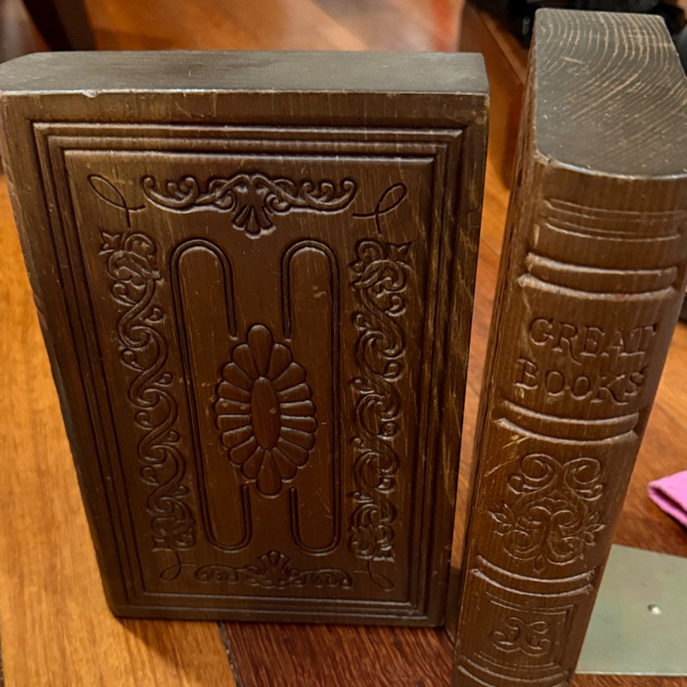 Vintage Brown Book Decor